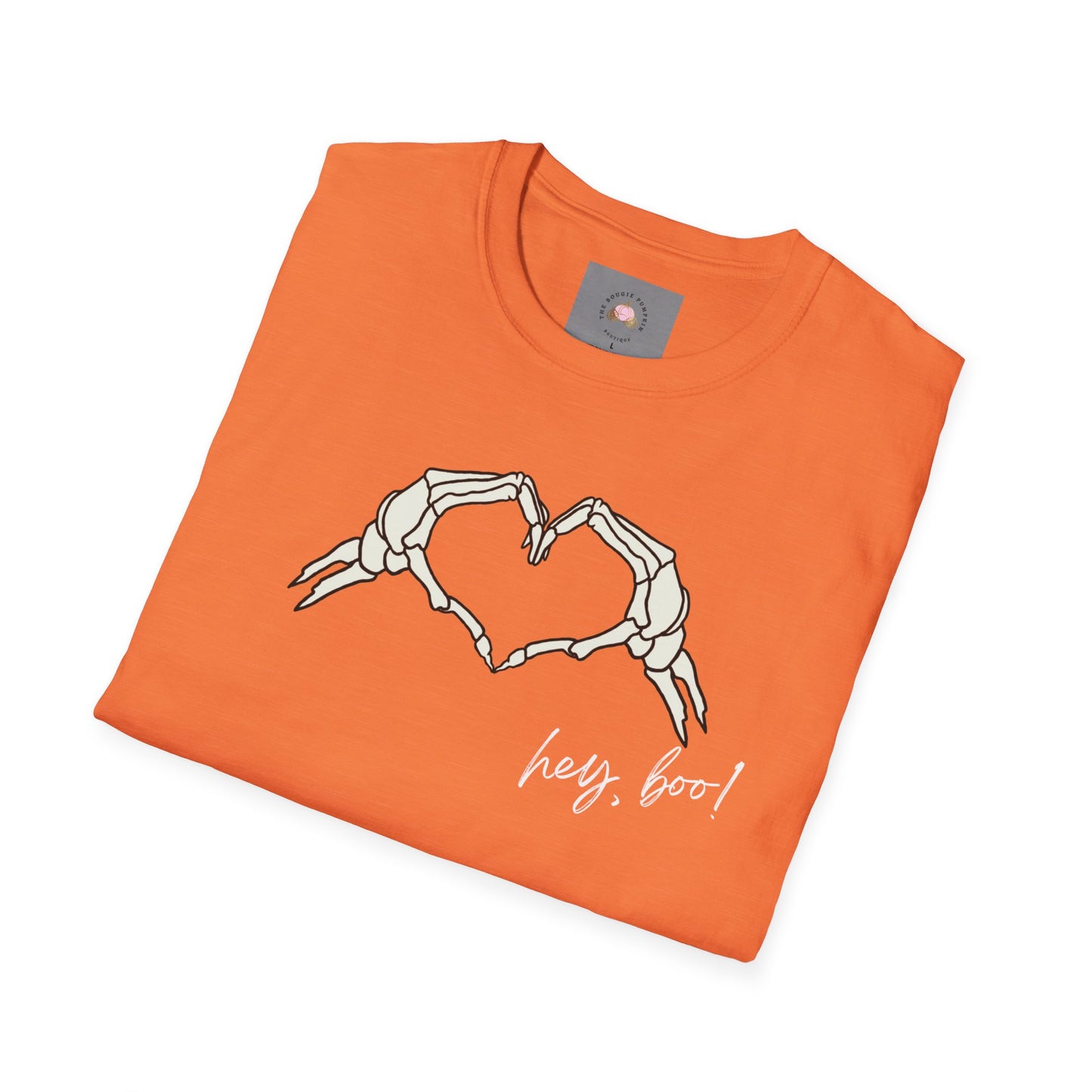 Halloween Skeleton Unisex T-Shirt - Hey Boo Flirty Design