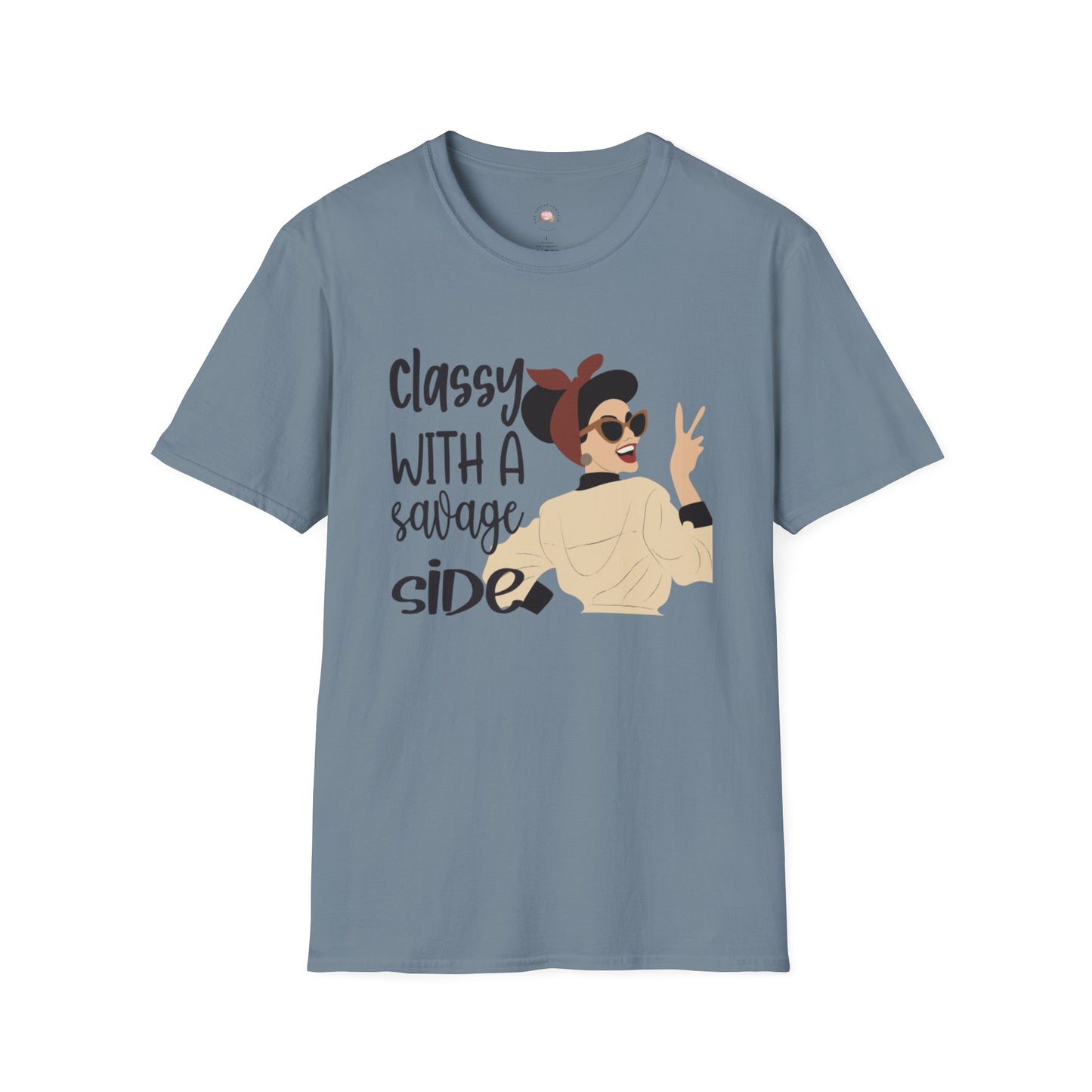 Retro Sassy T-Shirt - Classy with a Savage Side