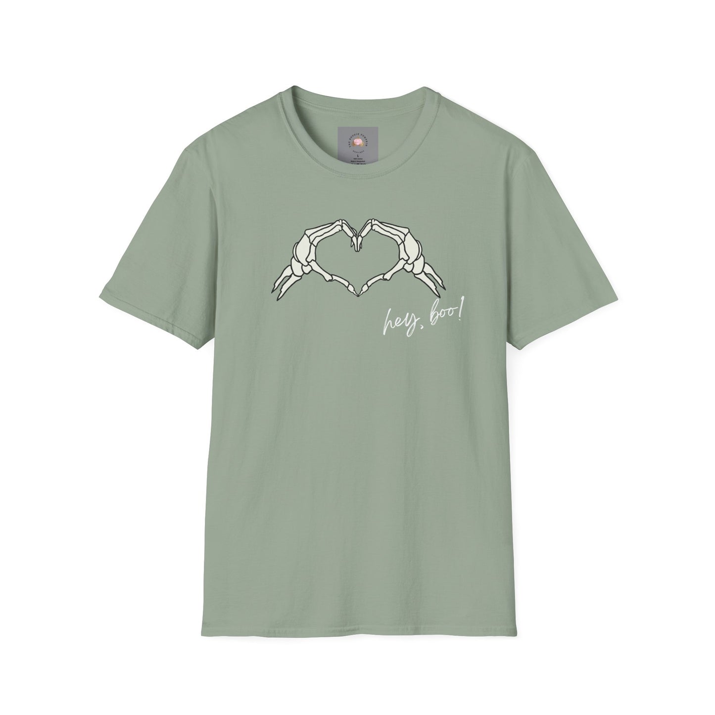 Halloween Skeleton Unisex T-Shirt - Hey Boo Flirty Design