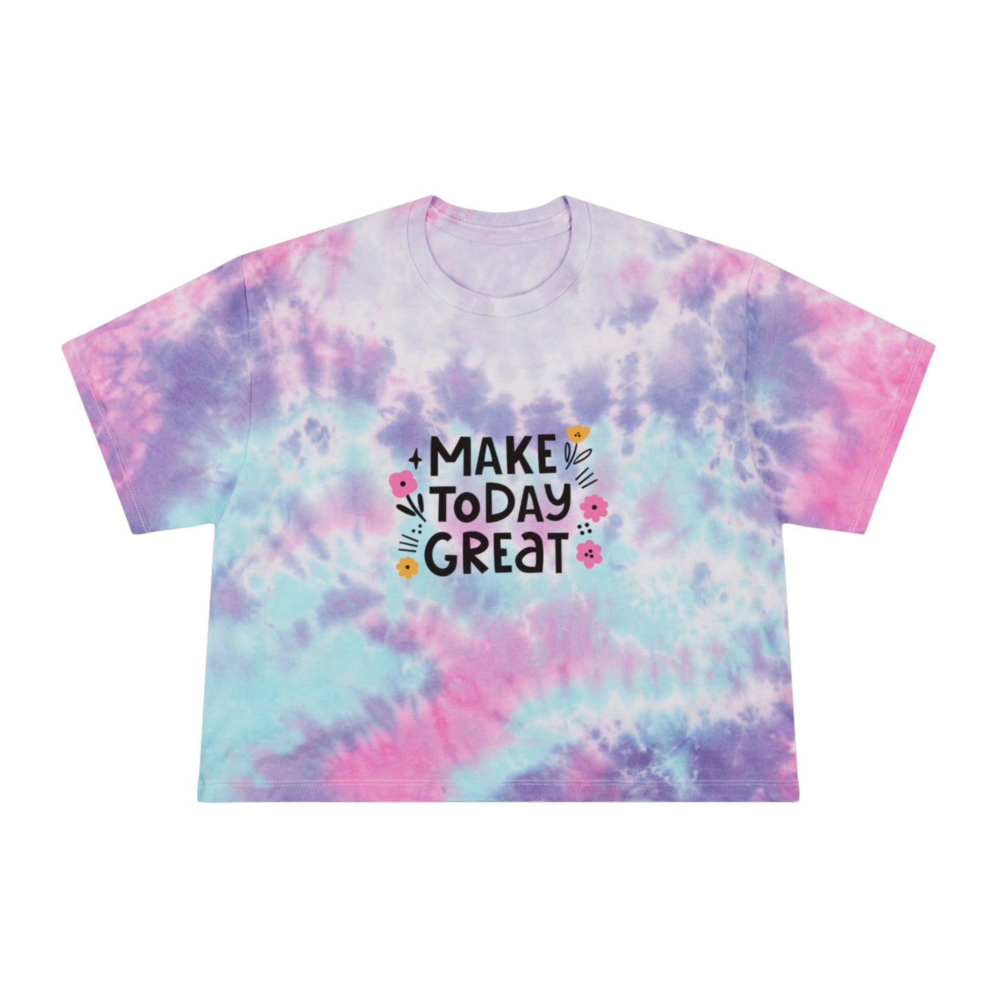 Tie Dye Crop Tee - Make Today Great T-Shirt