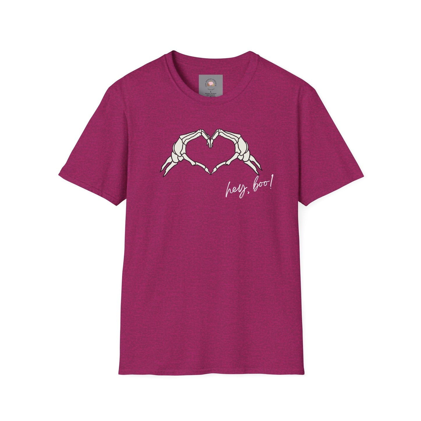 Halloween Skeleton Unisex T-Shirt - Hey Boo Flirty Design