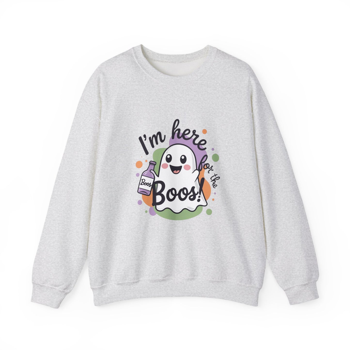 Halloween Ghost Crewneck Sweatshirt, Funny Halloween Gift, Spooky Apparel, Unisex Sweatshirt, Holiday Fashion