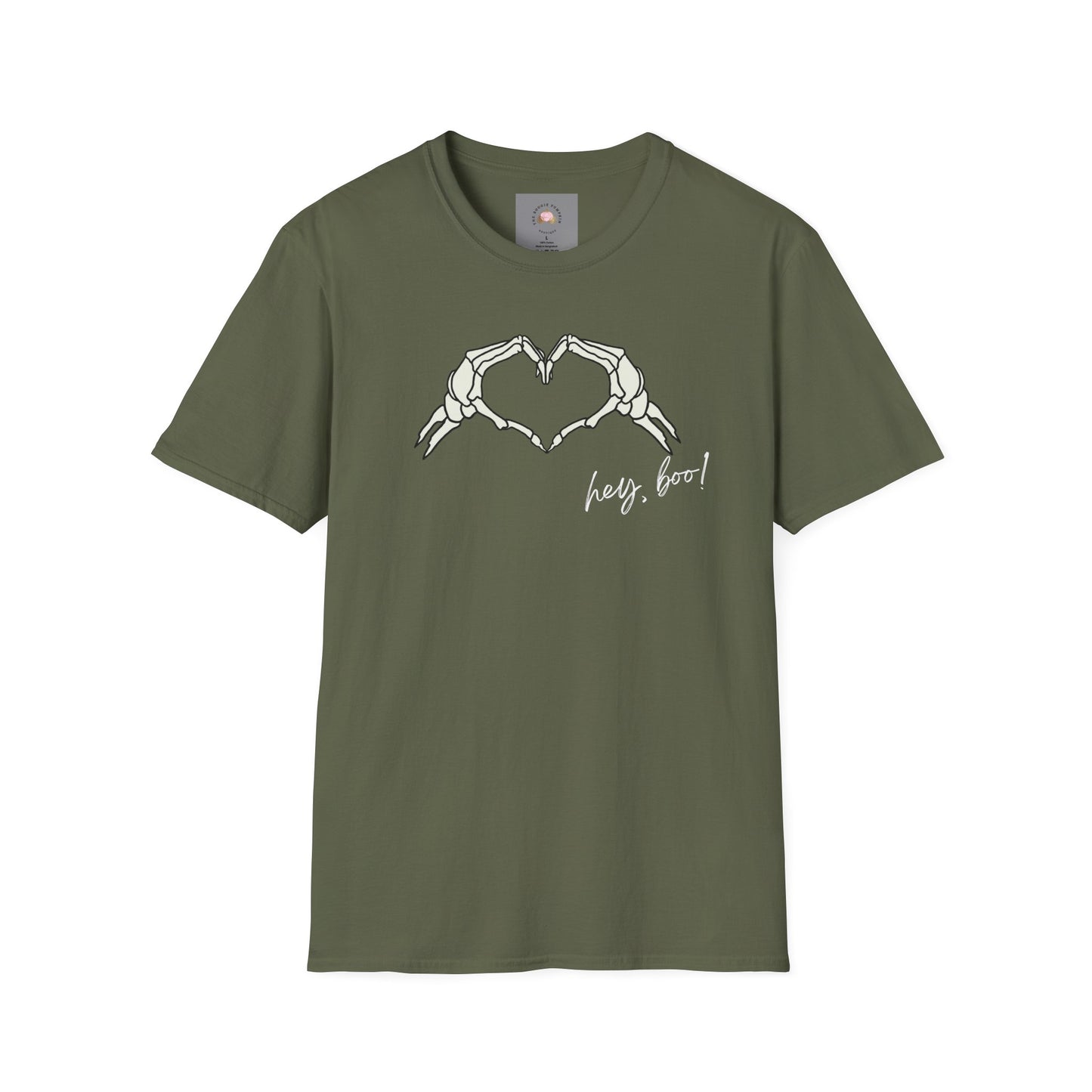 Halloween Skeleton Unisex T-Shirt - Hey Boo Flirty Design