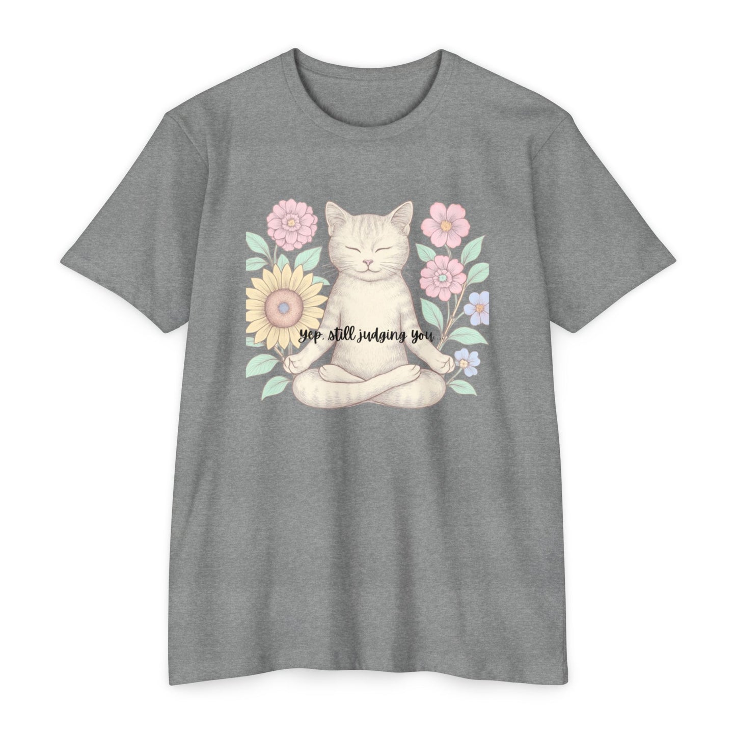 Zen Cat T-shirt - Funny and Snarky Cat Humor Design