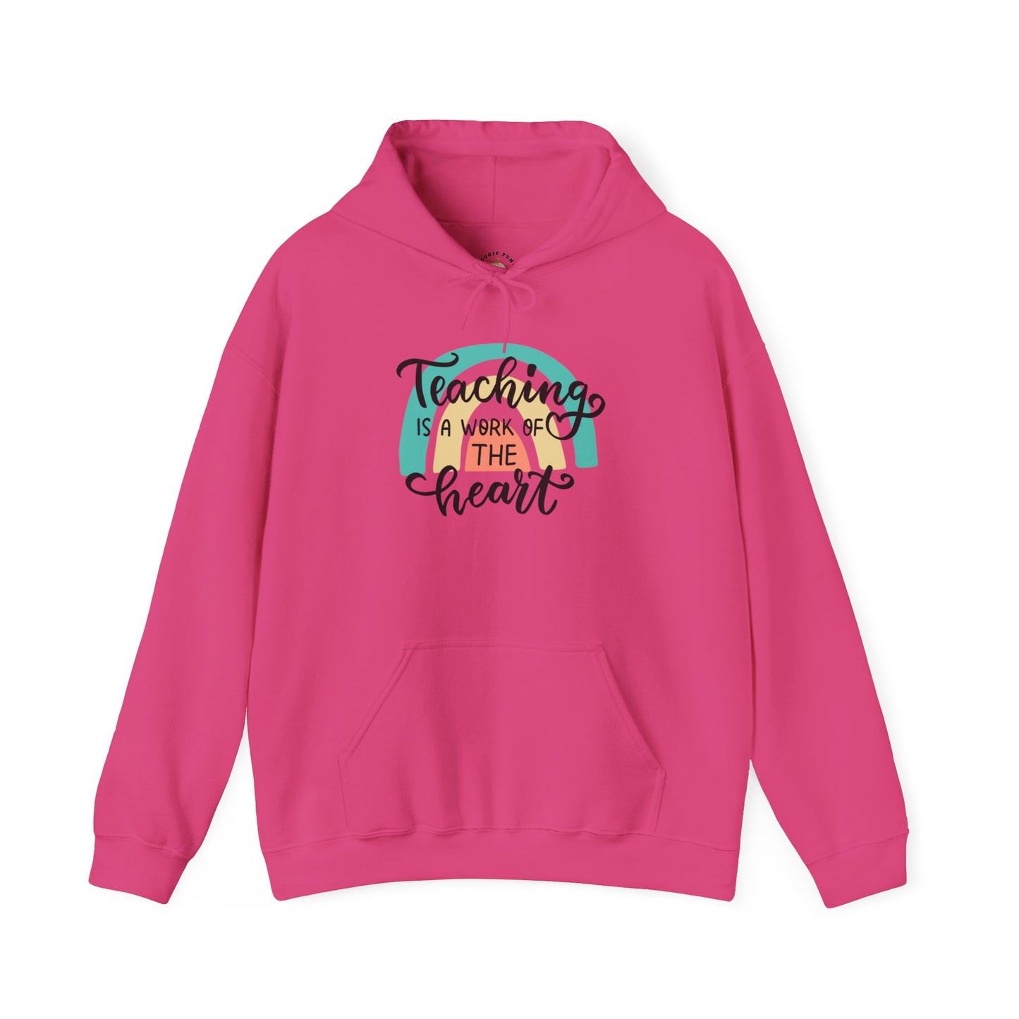 Teacher Appreciation Unisex Hoodie - Teaching Is a Work of Art, Fun Classroom Apparel