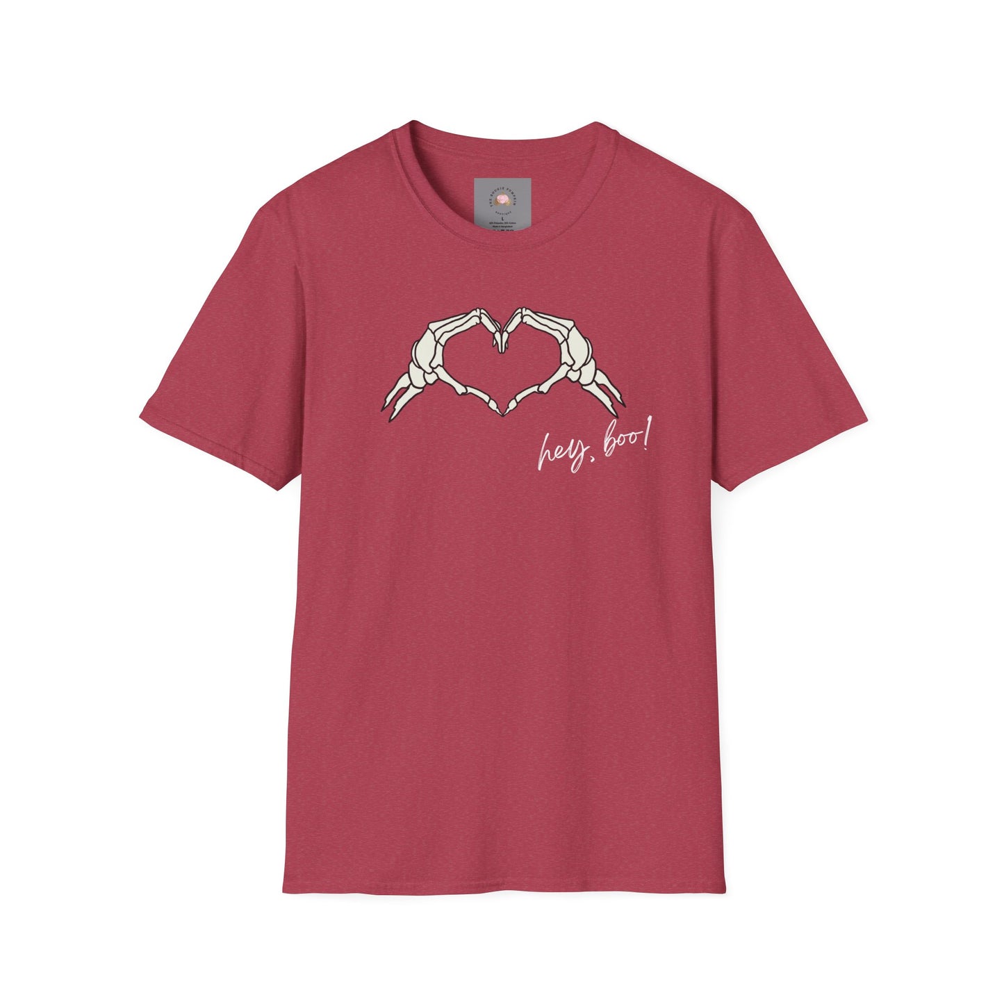 Halloween Skeleton Unisex T-Shirt - Hey Boo Flirty Design