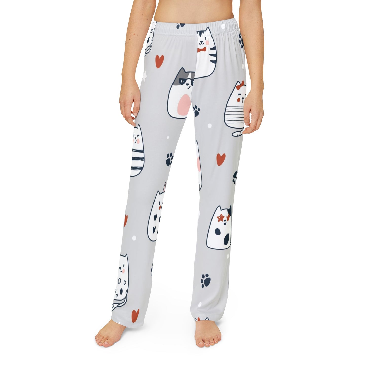 Kids Lounge Pants - Purrfect Pals, Matching Bottoms, Mommy and Me PJs