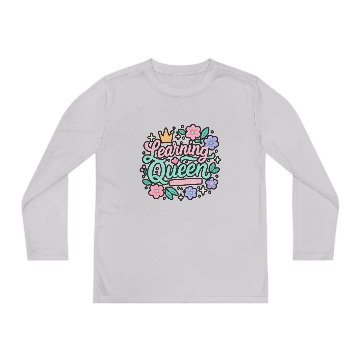 Learning Queen Youth Long Sleeve Tee