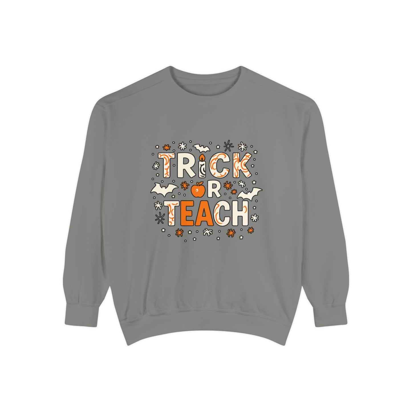 Trick or Teach Sweatshirt, Cute Halloween Gift, Teacher Sweatshirt, Fall Fashion, Cozy Unisex Sweater, Spooky Season Apparel
