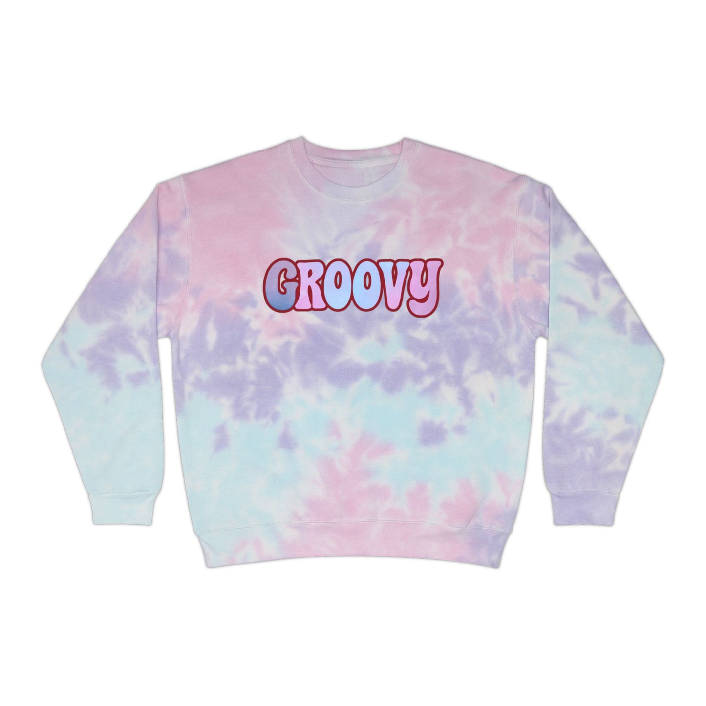 Groovy Tie-Dye Sweatshirt, Retro Vibes Sweater, Unisex Casual Wear, Perfect Gift for Friends, Cozy Tie-Dye Apparel