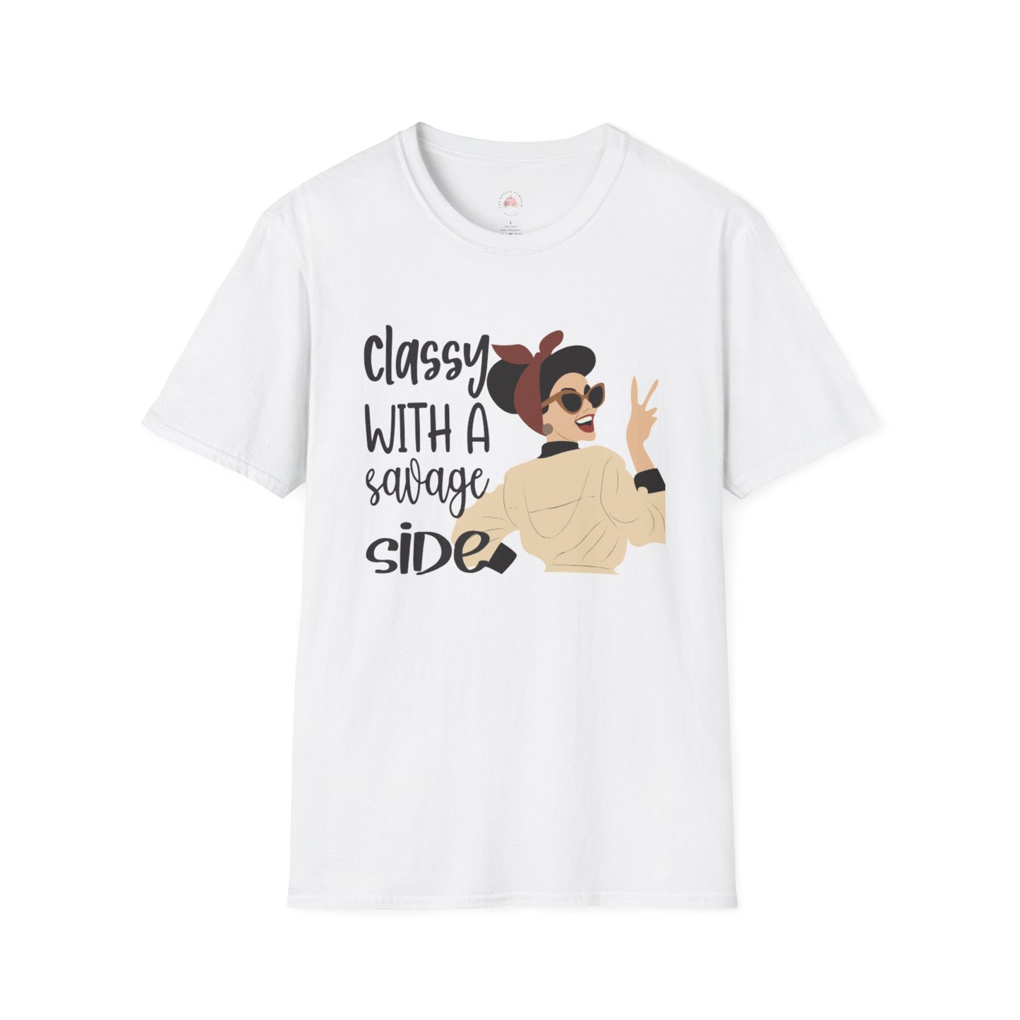 Retro Sassy T-Shirt - Classy with a Savage Side