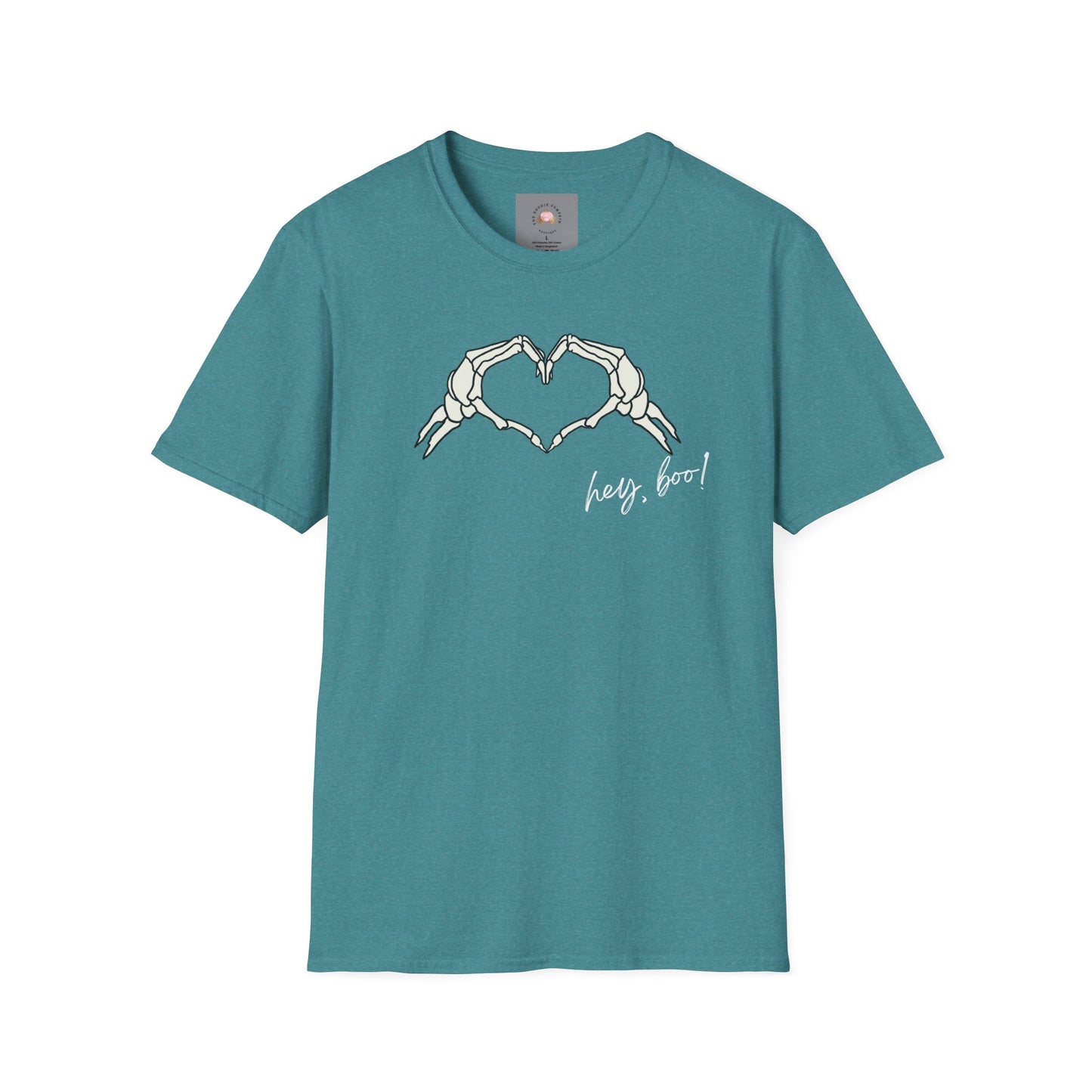 Halloween Skeleton Unisex T-Shirt - Hey Boo Flirty Design