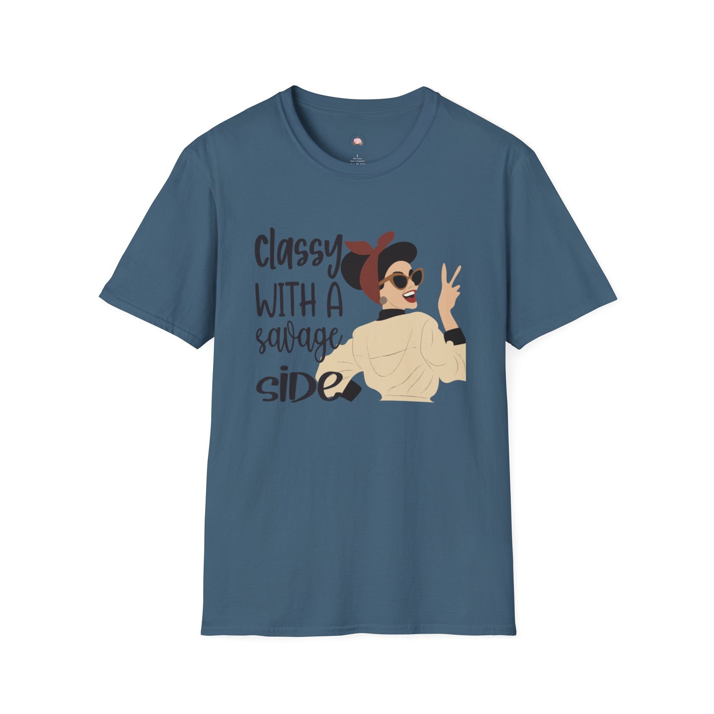 Retro Sassy T-Shirt - Classy with a Savage Side