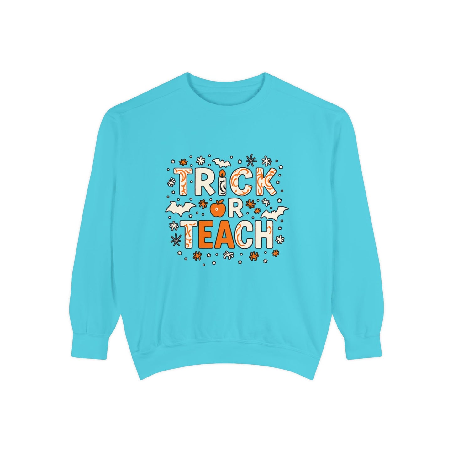 Trick or Teach Sweatshirt, Cute Halloween Gift, Teacher Sweatshirt, Fall Fashion, Cozy Unisex Sweater, Spooky Season Apparel