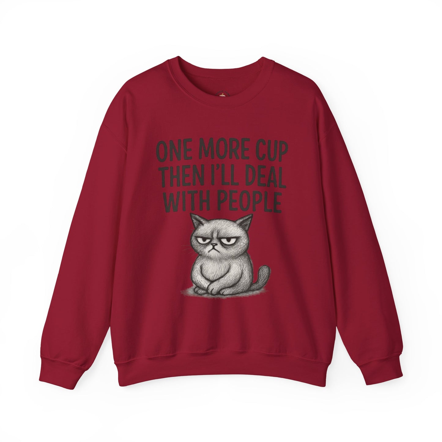 Grumpy Cat Funny Coffee Sweatshirt