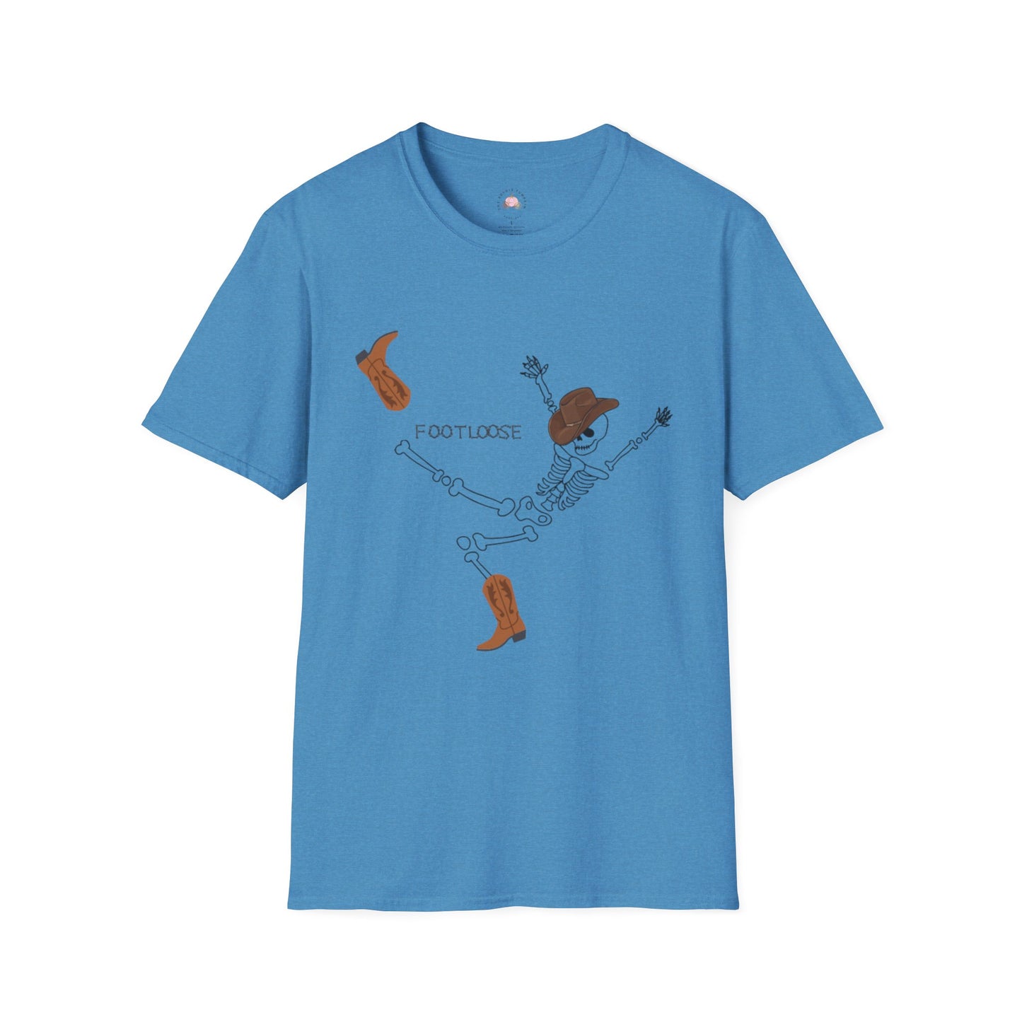 Footloose Skeleton Unisex T-Shirt - Funny Halloween Country Shirt