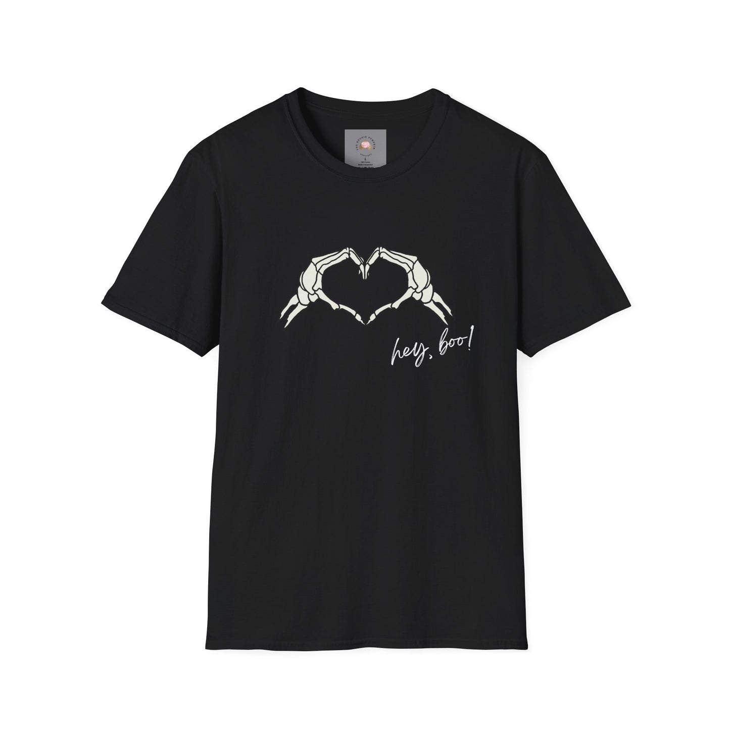 Halloween Skeleton Unisex T-Shirt - Hey Boo Flirty Design