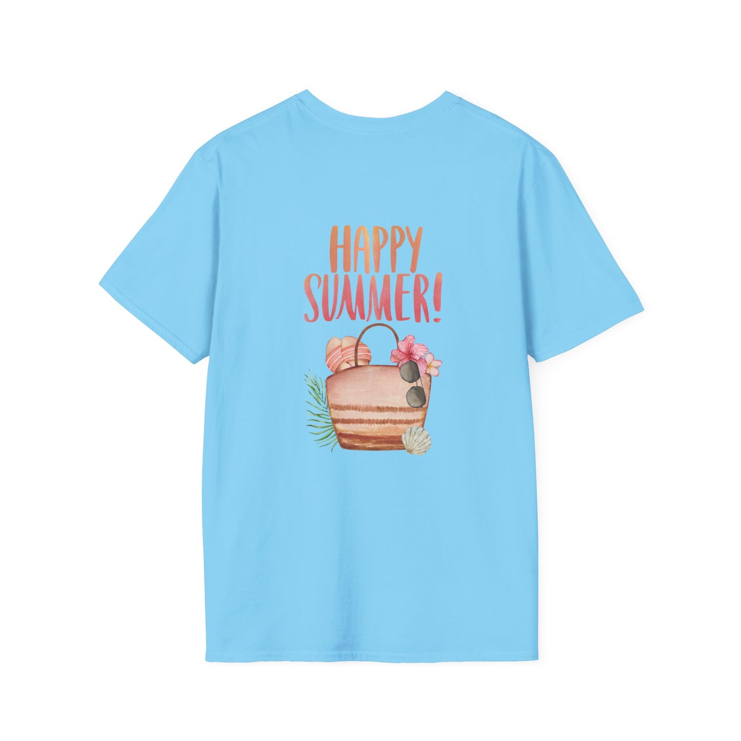 Happy Summer Unisex T-Shirt - Vacation Shirt and Beachwear
