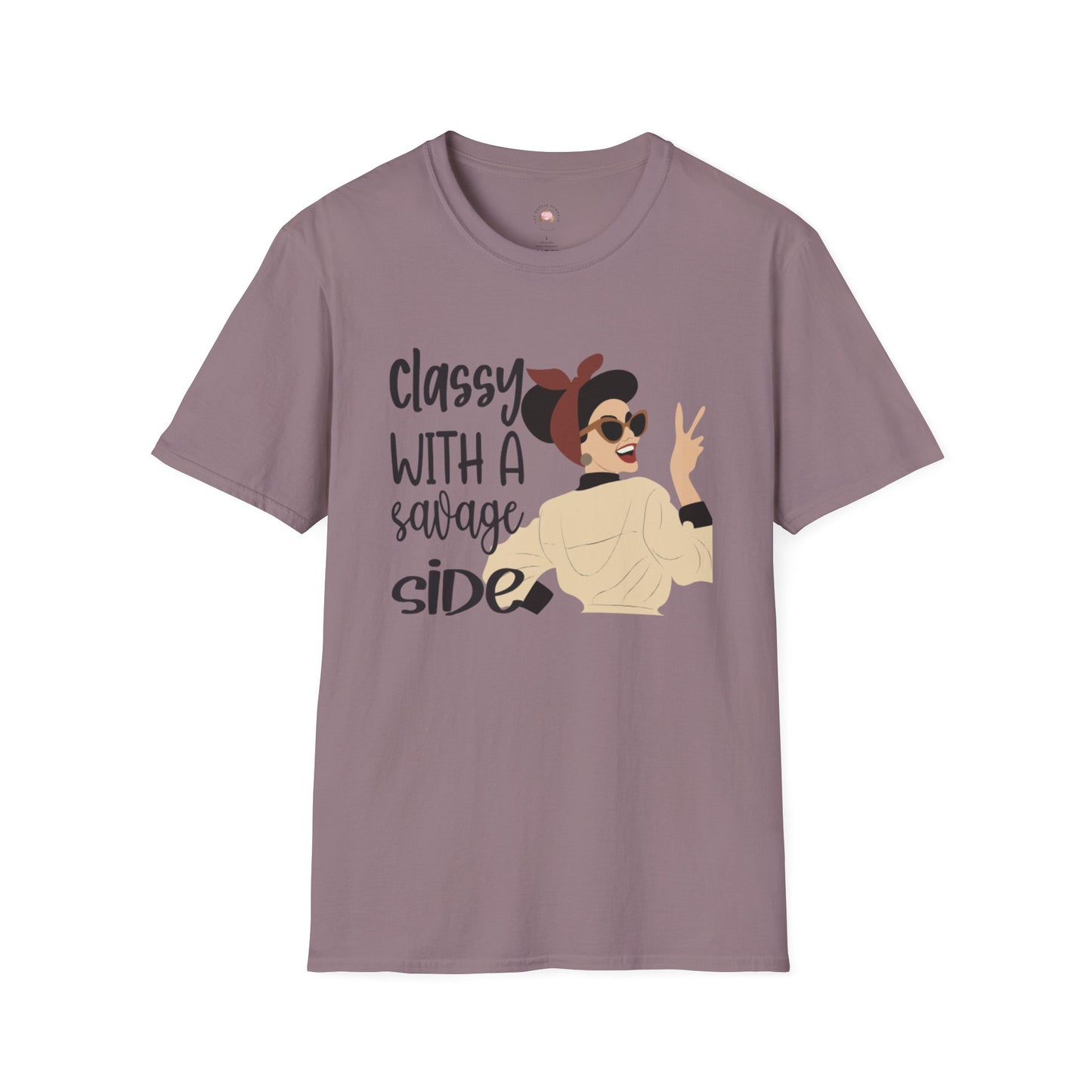 Retro Sassy T-Shirt - Classy with a Savage Side