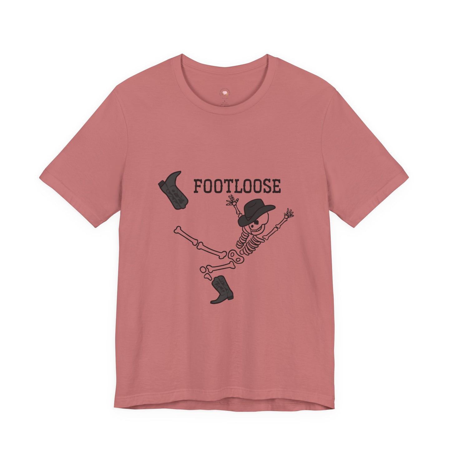 Footloose Skeleton Tee, Fun Graphic Shirt, Halloween Costume Top, Dance Party Apparel, Unisex Halloween Shirt, Gift for Dancers