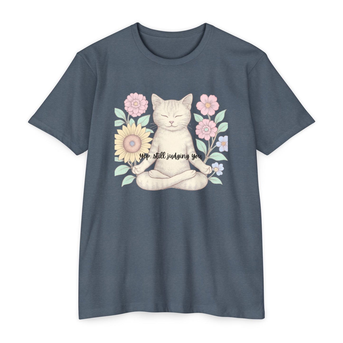 Zen Cat T-shirt - Funny and Snarky Cat Humor Design