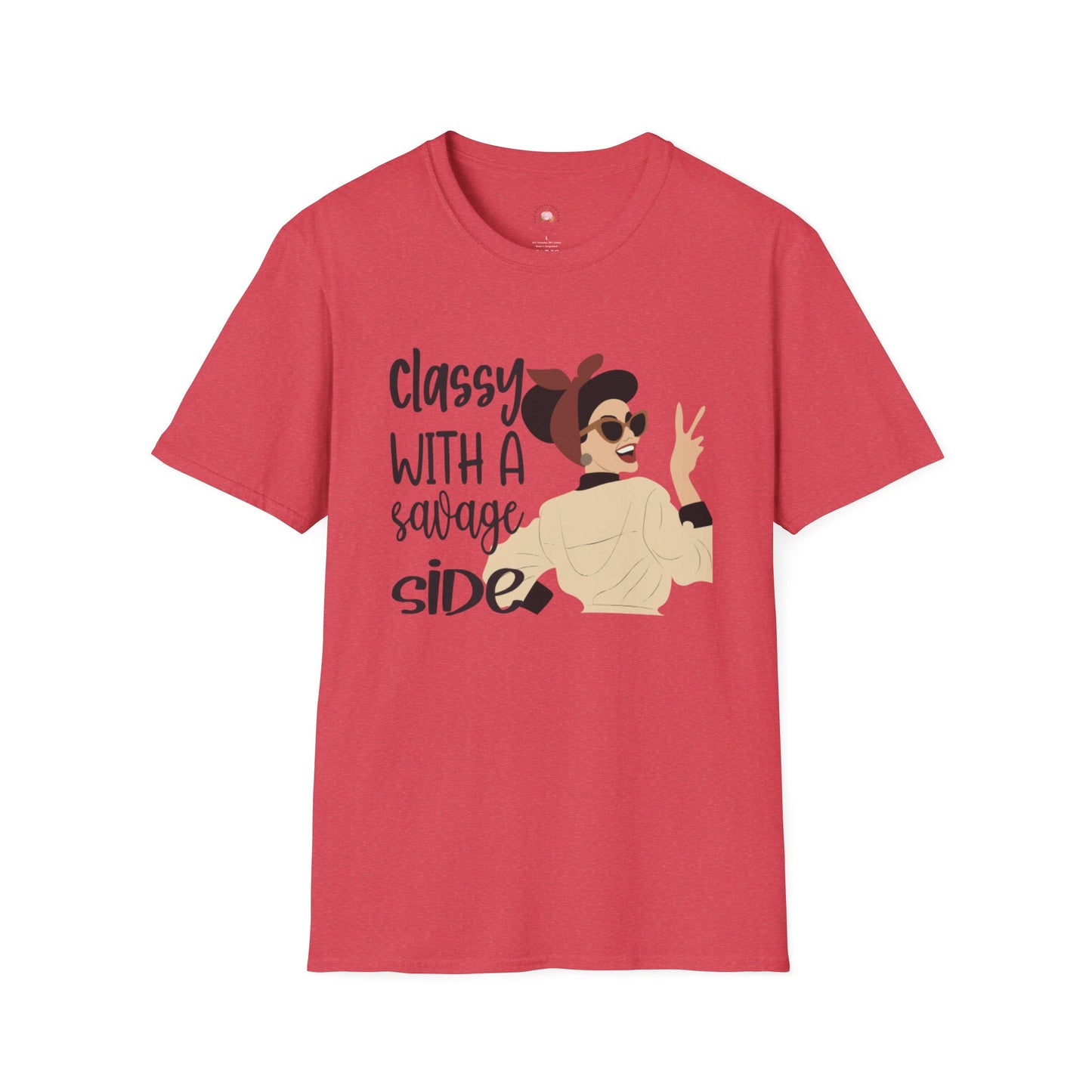 Retro Sassy T-Shirt - Classy with a Savage Side