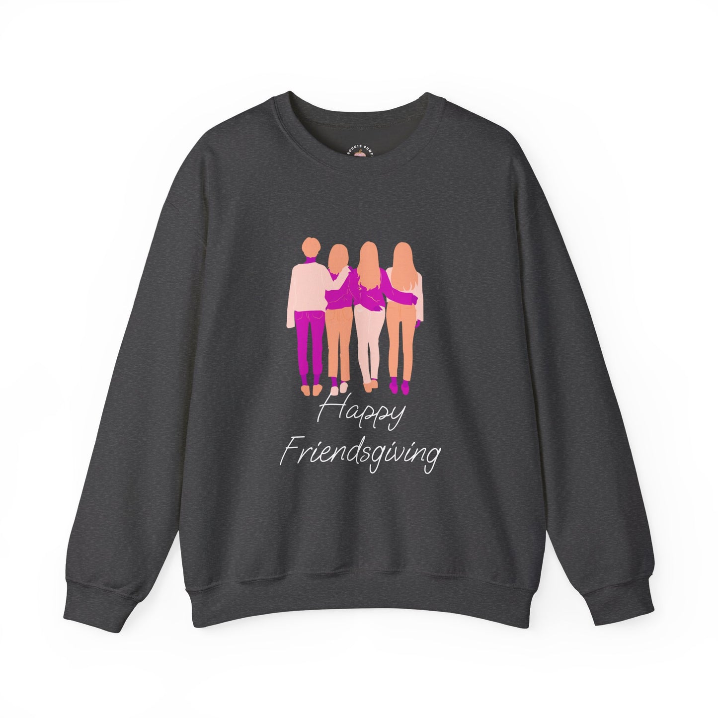 Friendsgiving Crewneck Sweatshirt - Happy Friendsgiving, Giving Thanks, Fall