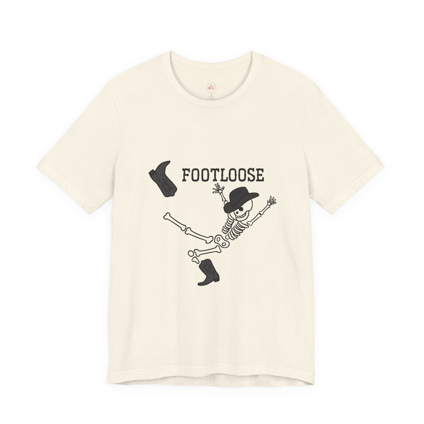 Footloose Skeleton Tee, Fun Graphic Shirt, Halloween Costume Top, Dance Party Apparel, Unisex Halloween Shirt, Gift for Dancers