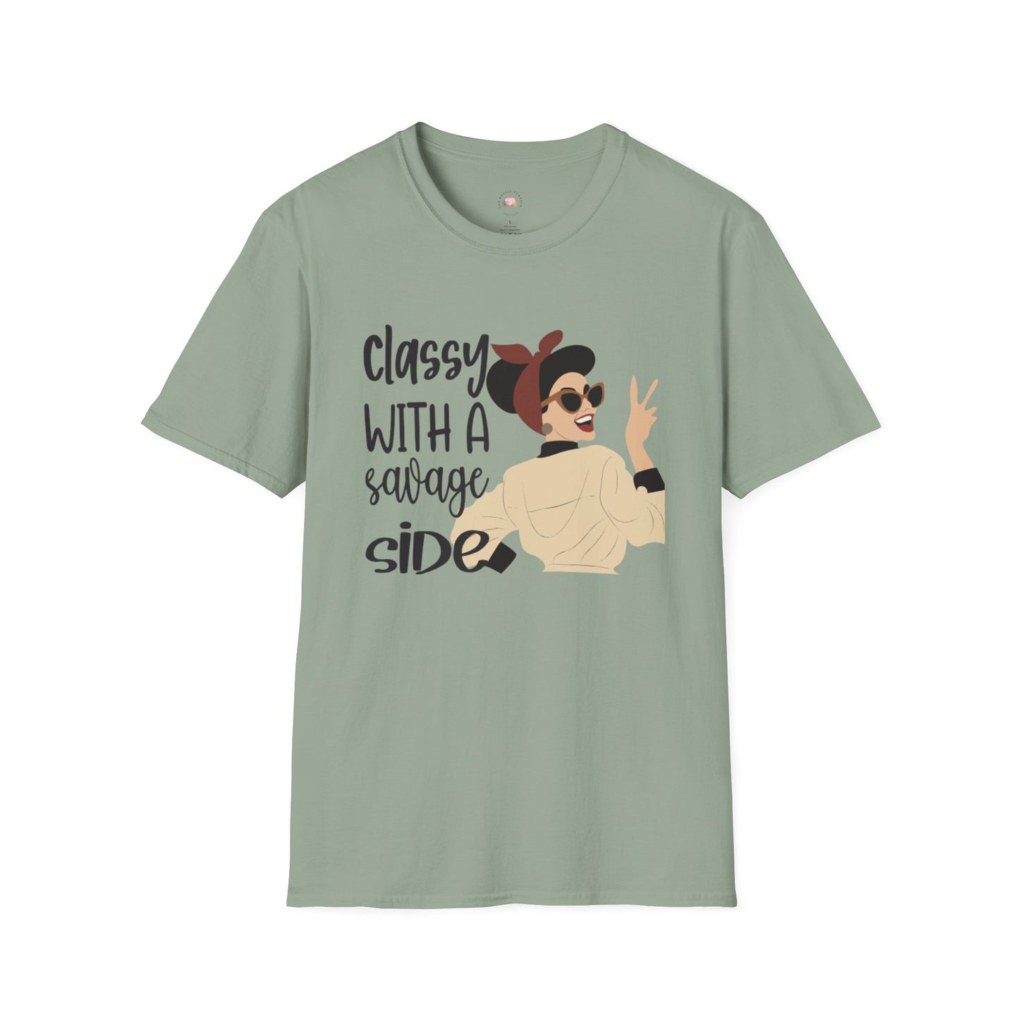 Retro Sassy T-Shirt - Classy with a Savage Side