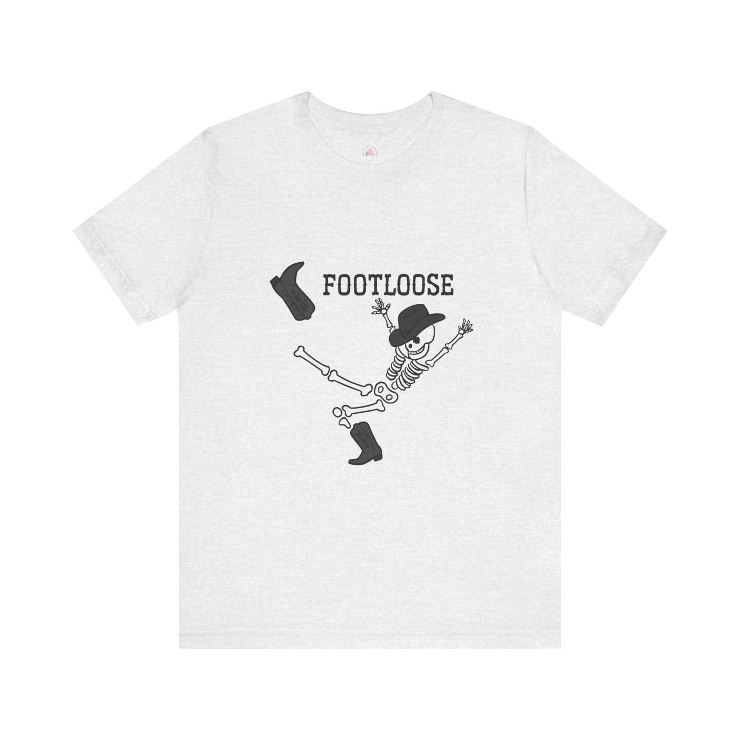 Footloose Skeleton Tee, Fun Graphic Shirt, Halloween Costume Top, Dance Party Apparel, Unisex Halloween Shirt, Gift for Dancers