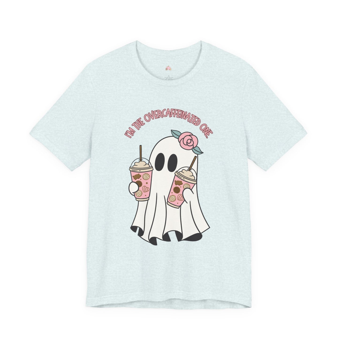 Playful Ghost Tee - Halloween Casual Wear, Unisex Short Sleeve T-Shirt, Funny Graphic Tee, Cute Gift for Halloween Lovers, Cool Ghost Design