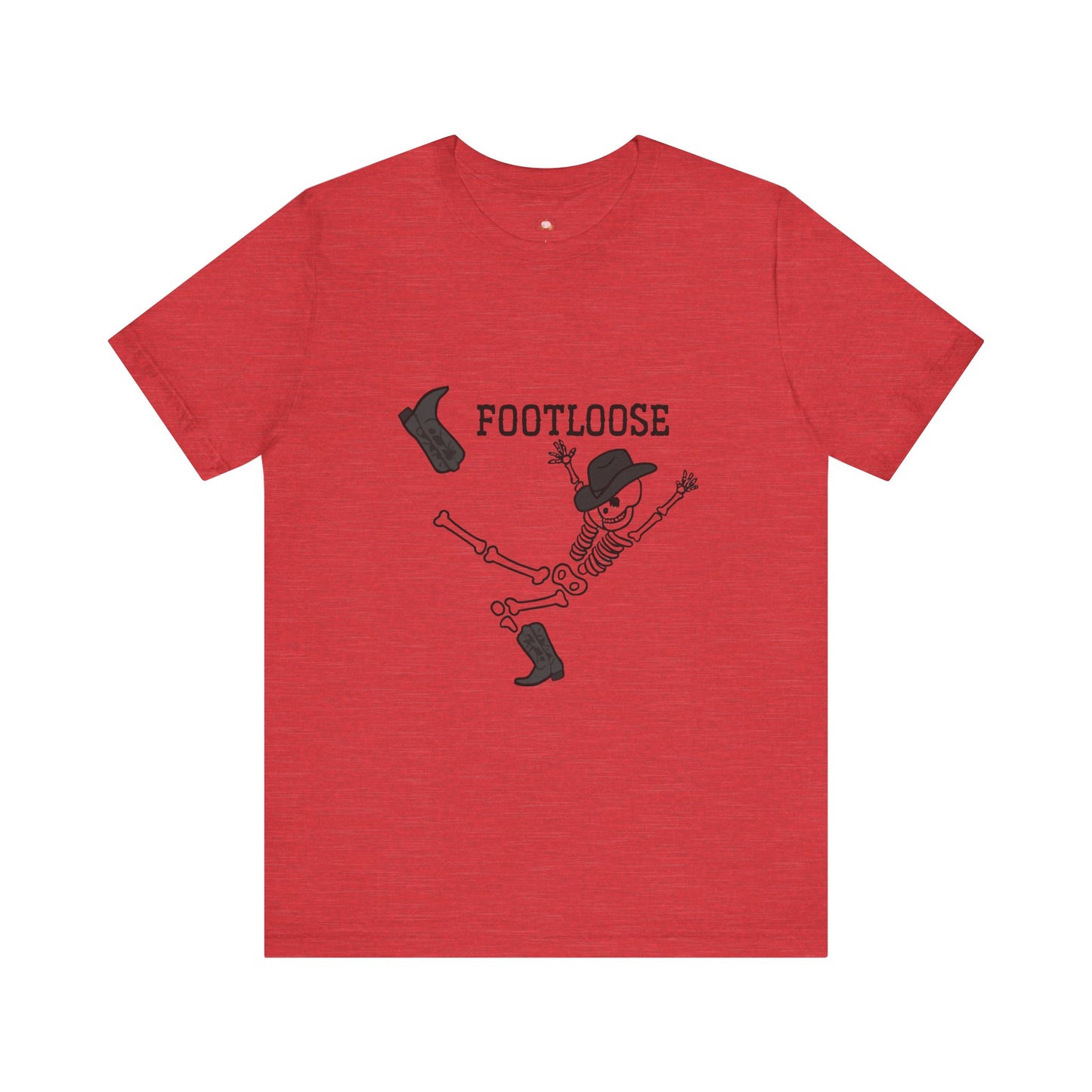 Footloose Skeleton Tee, Fun Graphic Shirt, Halloween Costume Top, Dance Party Apparel, Unisex Halloween Shirt, Gift for Dancers
