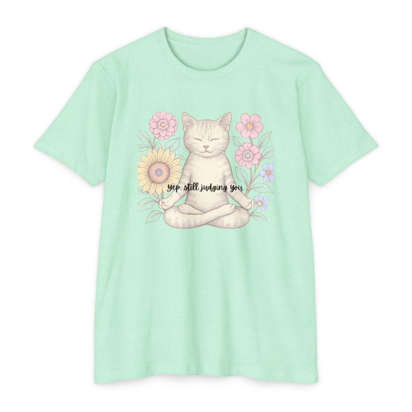 Zen Cat T-shirt - Funny and Snarky Cat Humor Design