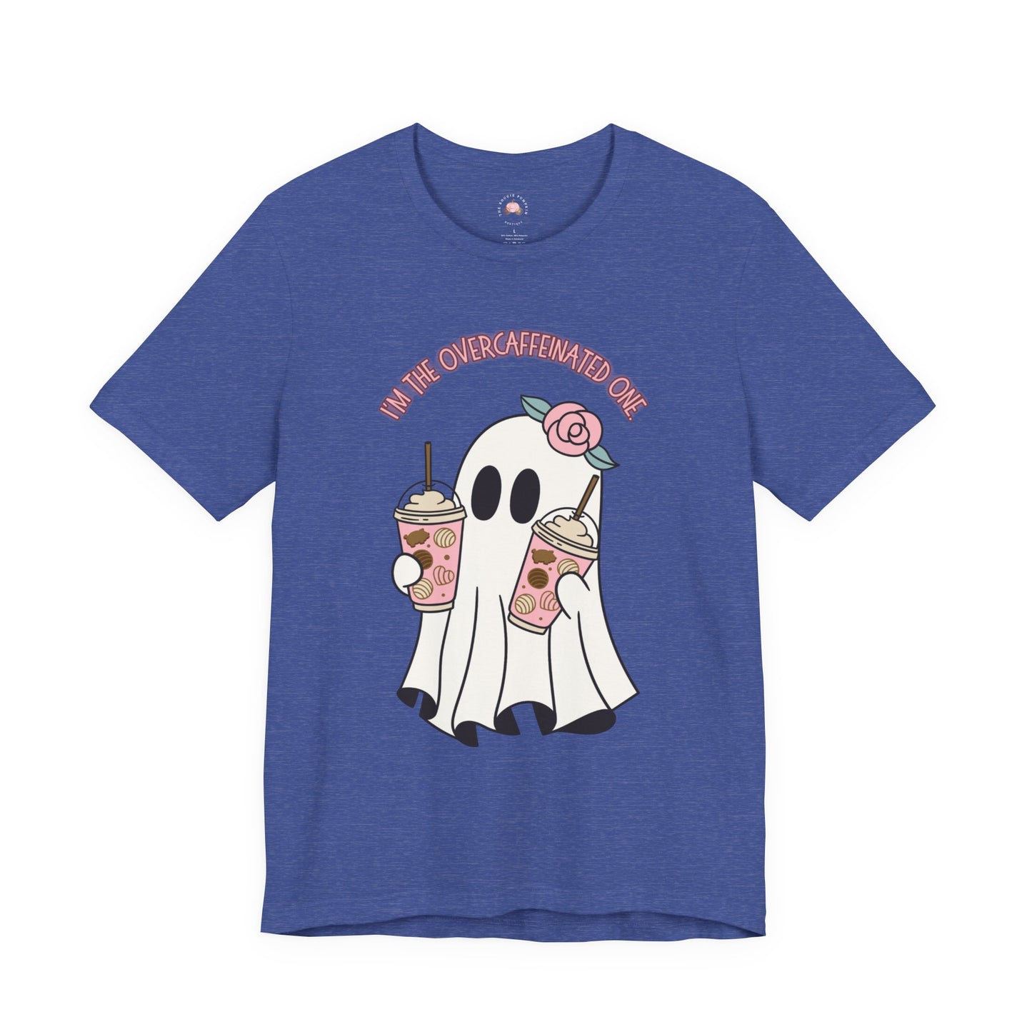Playful Ghost Tee - Halloween Casual Wear, Unisex Short Sleeve T-Shirt, Funny Graphic Tee, Cute Gift for Halloween Lovers, Cool Ghost Design