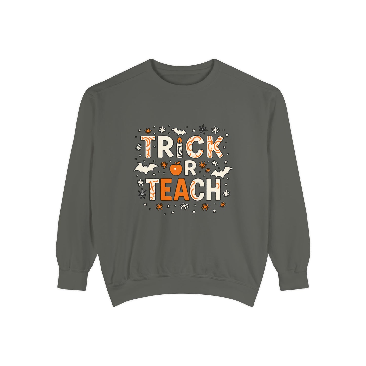 Trick or Teach Sweatshirt, Cute Halloween Gift, Teacher Sweatshirt, Fall Fashion, Cozy Unisex Sweater, Spooky Season Apparel