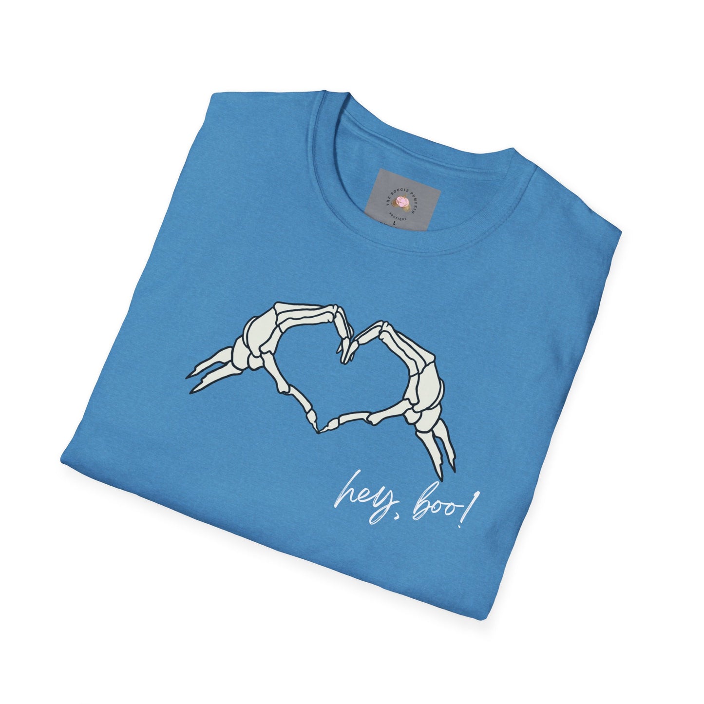 Halloween Skeleton Unisex T-Shirt - Hey Boo Flirty Design