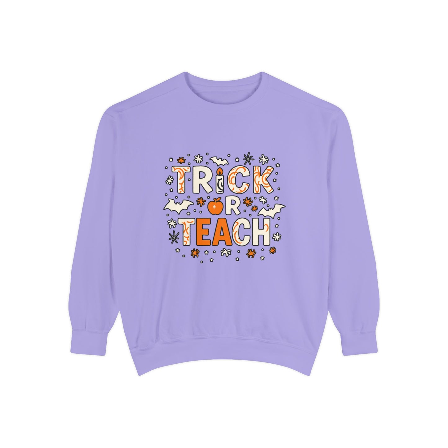 Trick or Teach Sweatshirt, Cute Halloween Gift, Teacher Sweatshirt, Fall Fashion, Cozy Unisex Sweater, Spooky Season Apparel
