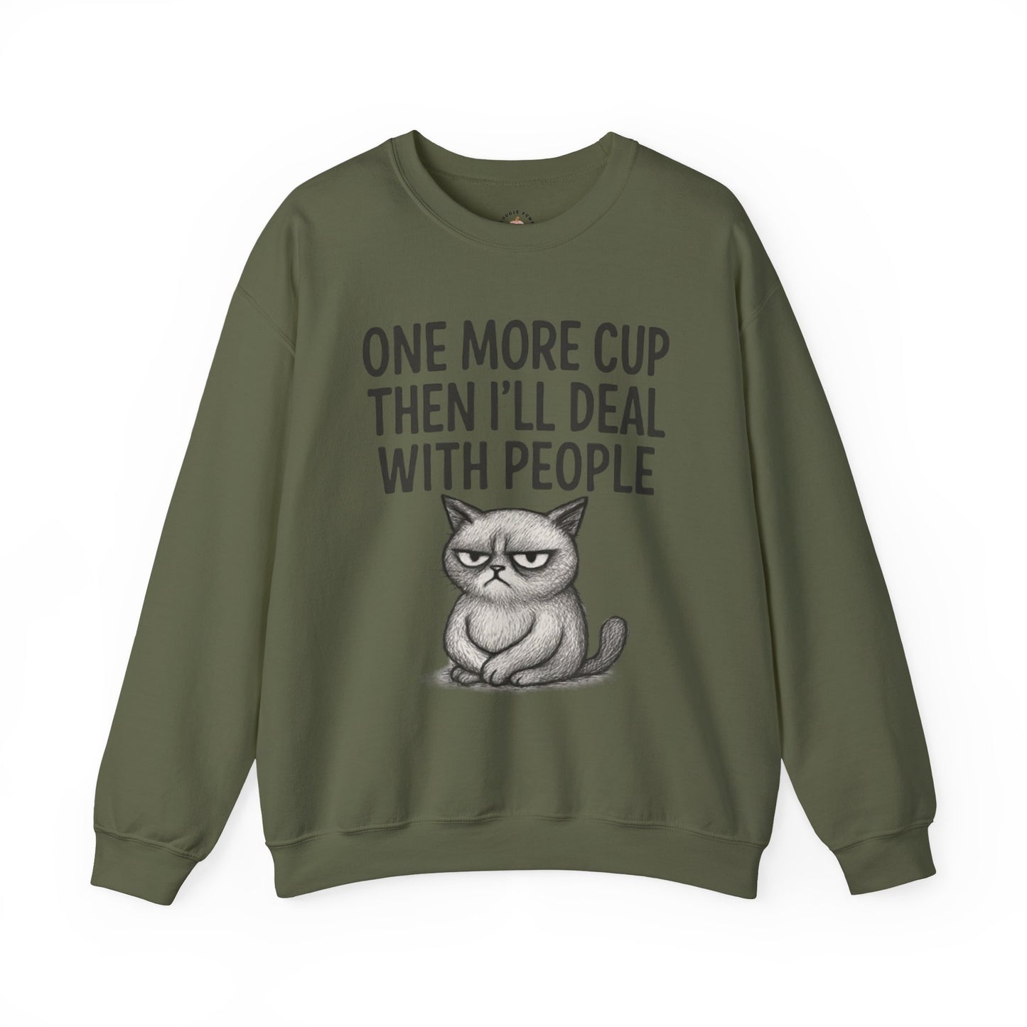 Grumpy Cat Funny Coffee Sweatshirt