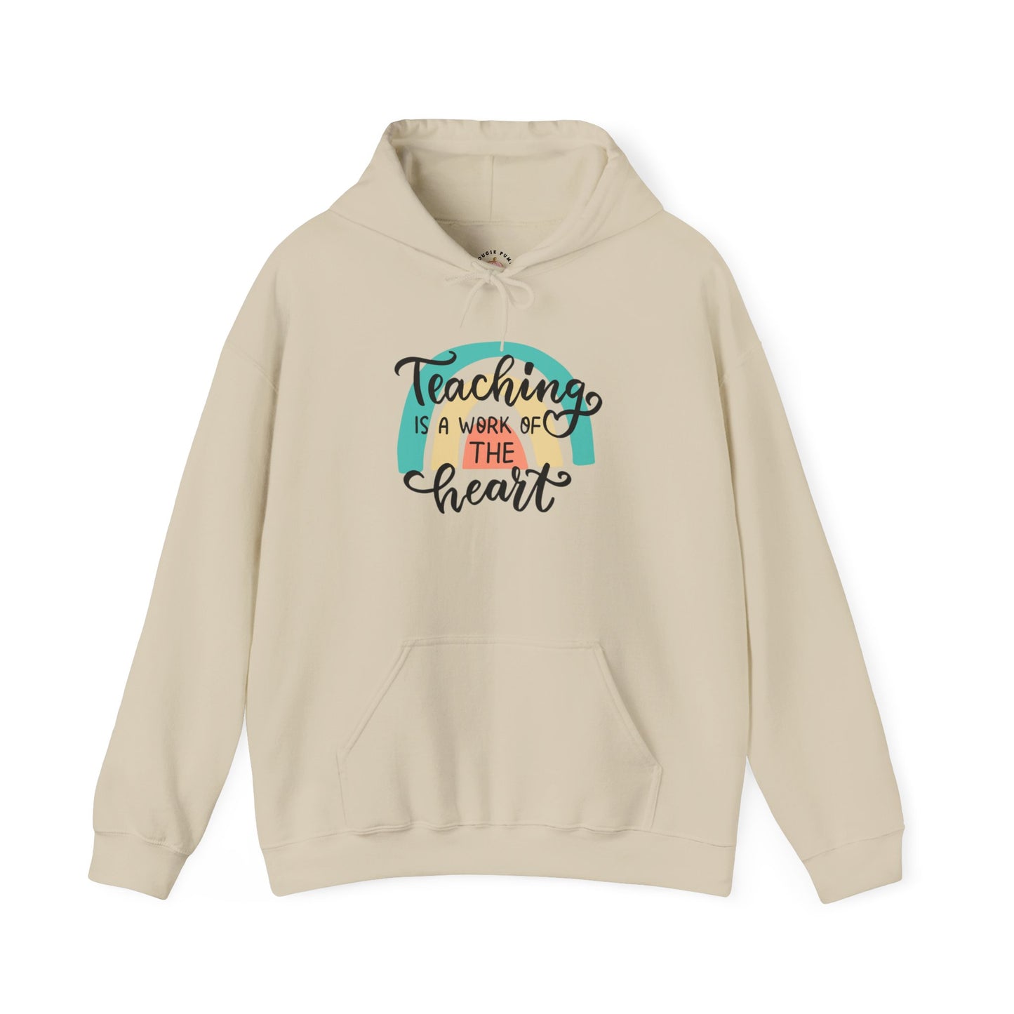 Teacher Appreciation Unisex Hoodie - Teaching Is a Work of Art, Fun Classroom Apparel