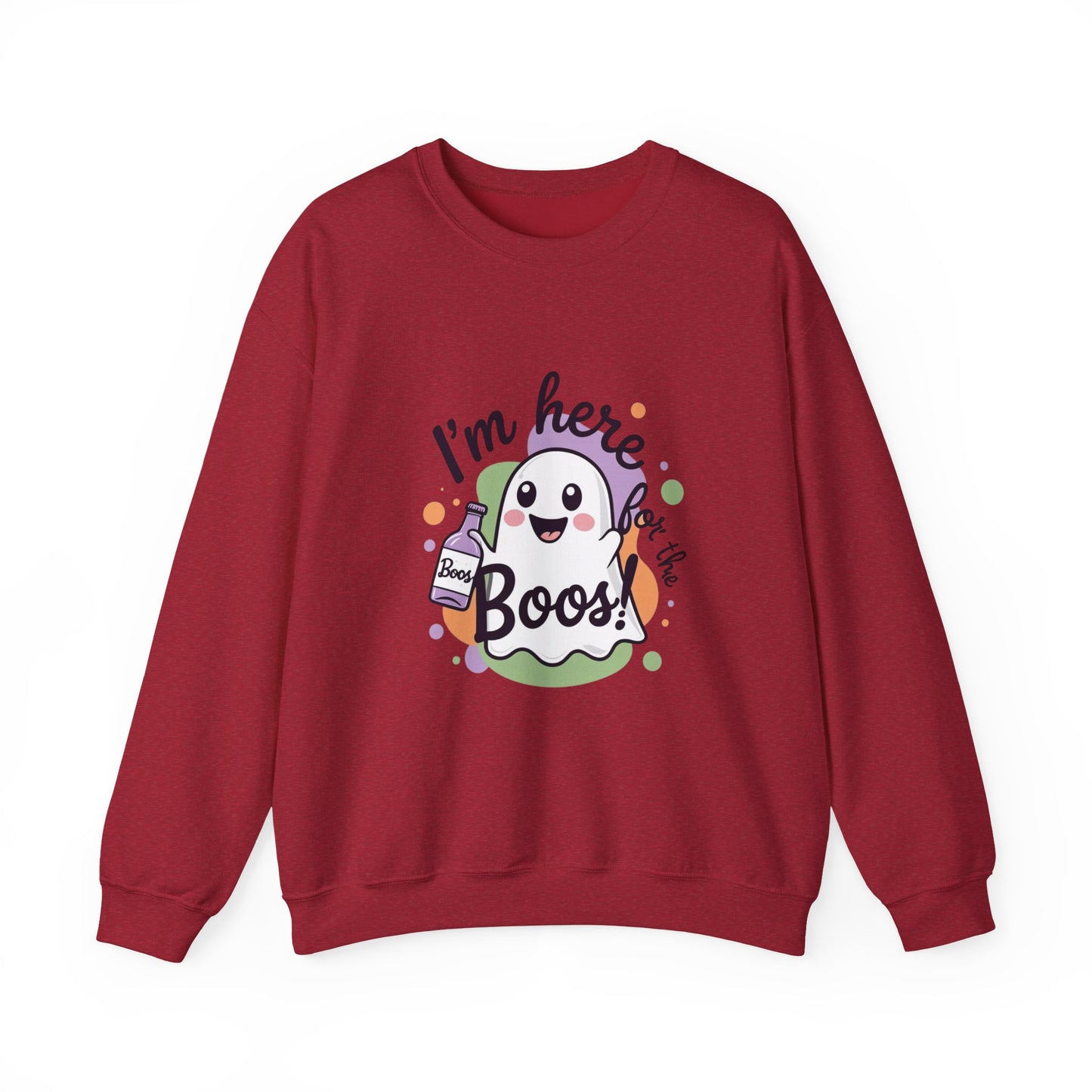 Halloween Ghost Crewneck Sweatshirt, Funny Halloween Gift, Spooky Apparel, Unisex Sweatshirt, Holiday Fashion