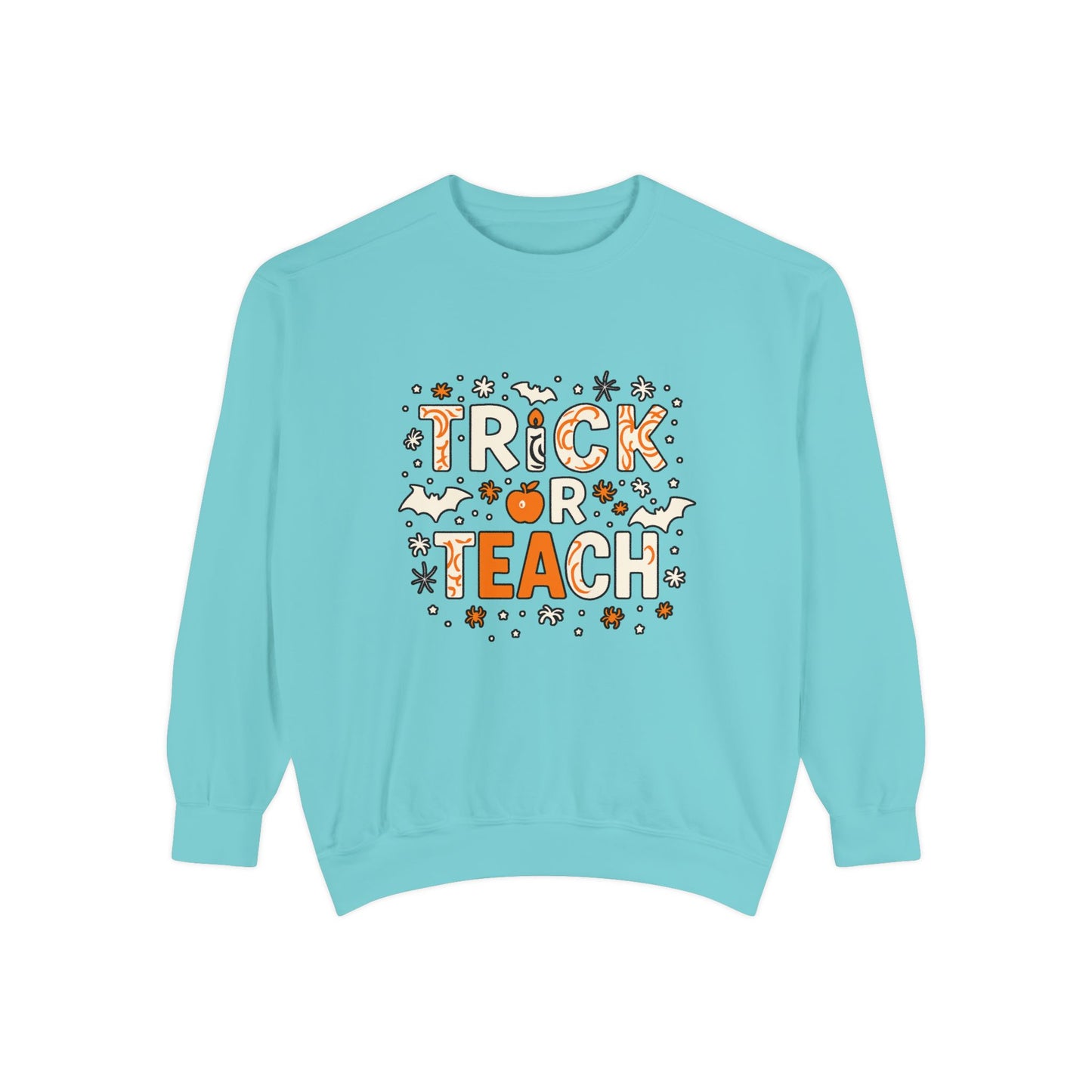 Trick or Teach Sweatshirt, Cute Halloween Gift, Teacher Sweatshirt, Fall Fashion, Cozy Unisex Sweater, Spooky Season Apparel