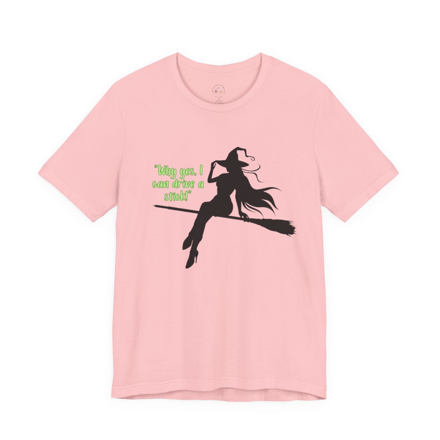 Funny Witch on a Stick T-Shirt - Halloween Costume Tee