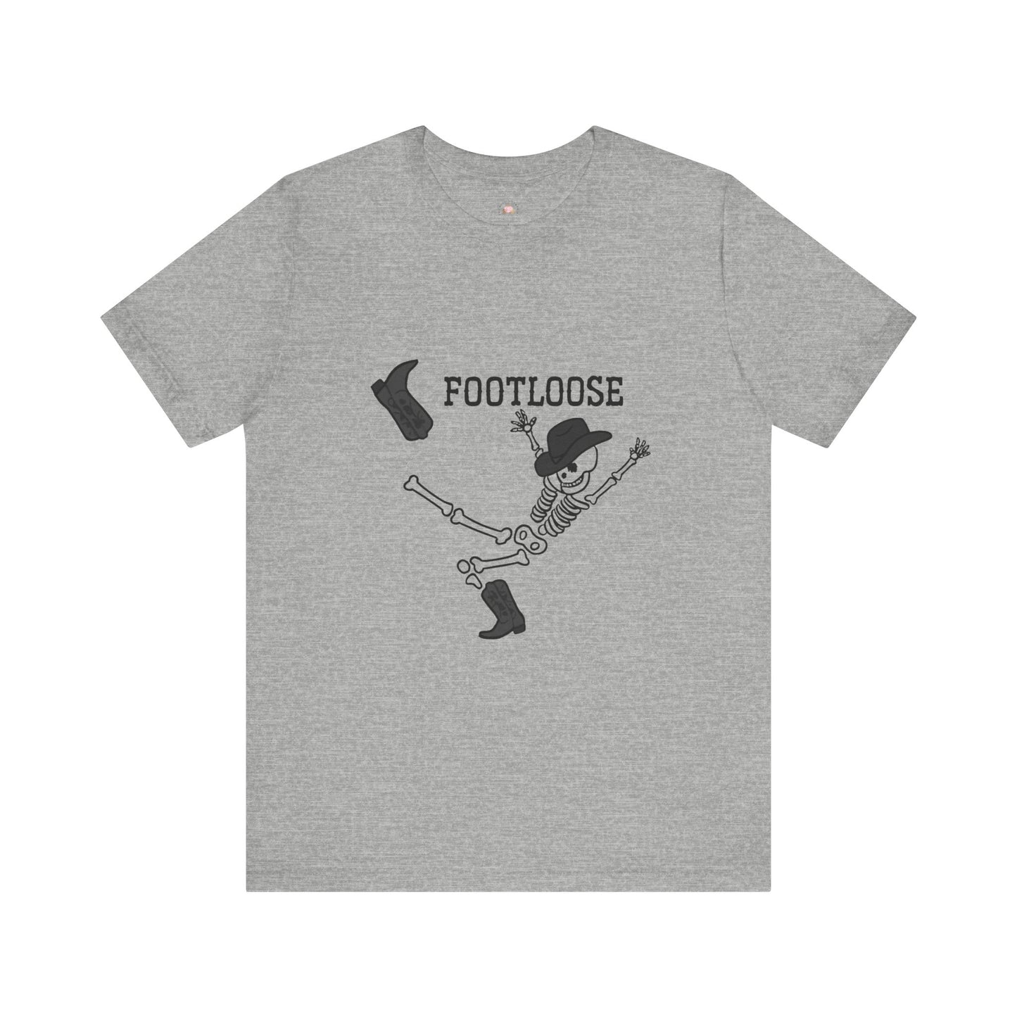 Footloose Skeleton Tee, Fun Graphic Shirt, Halloween Costume Top, Dance Party Apparel, Unisex Halloween Shirt, Gift for Dancers