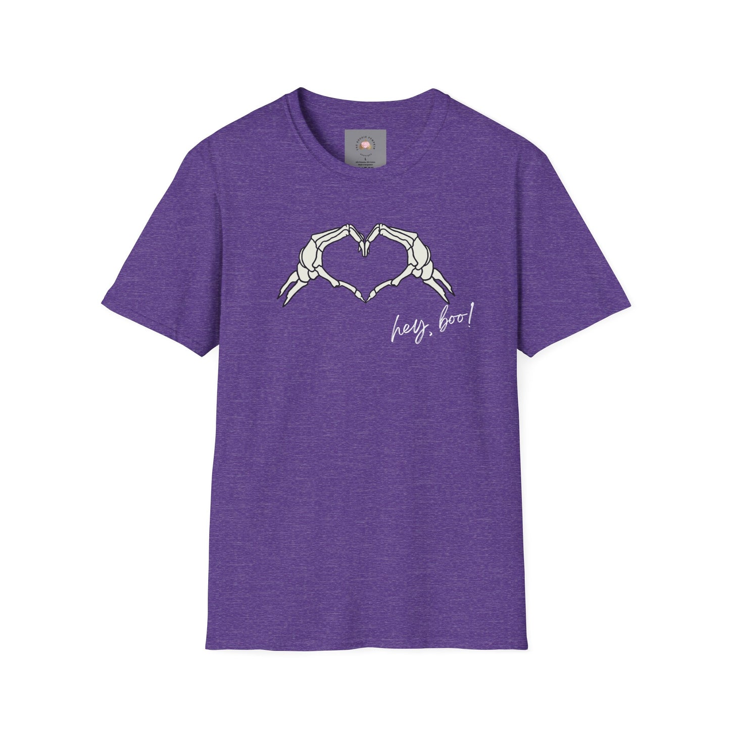 Halloween Skeleton Unisex T-Shirt - Hey Boo Flirty Design