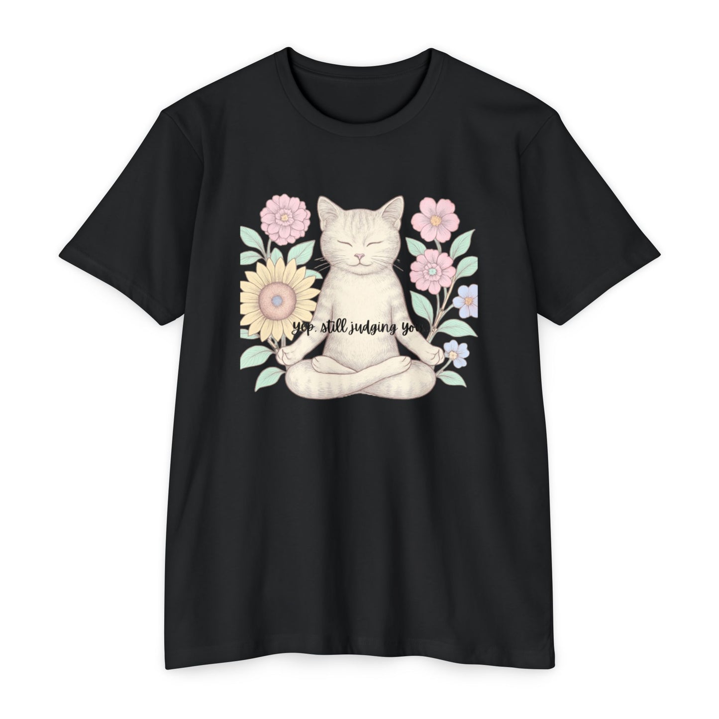Zen Cat T-shirt - Funny and Snarky Cat Humor Design