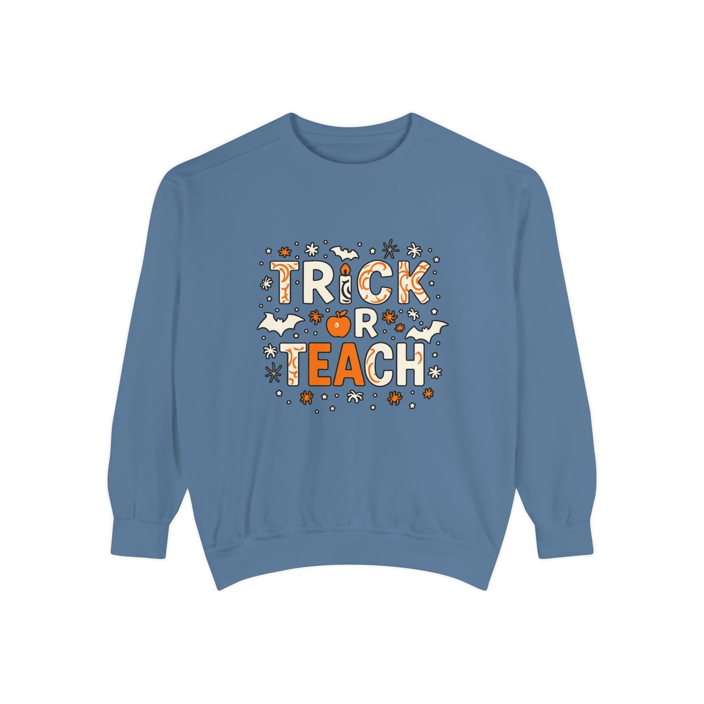 Trick or Teach Sweatshirt, Cute Halloween Gift, Teacher Sweatshirt, Fall Fashion, Cozy Unisex Sweater, Spooky Season Apparel