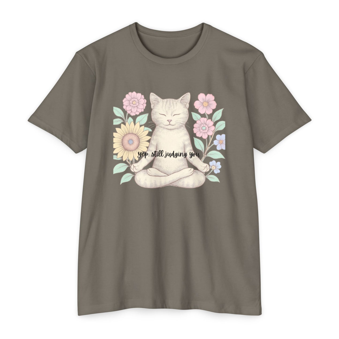 Zen Cat T-shirt - Funny and Snarky Cat Humor Design