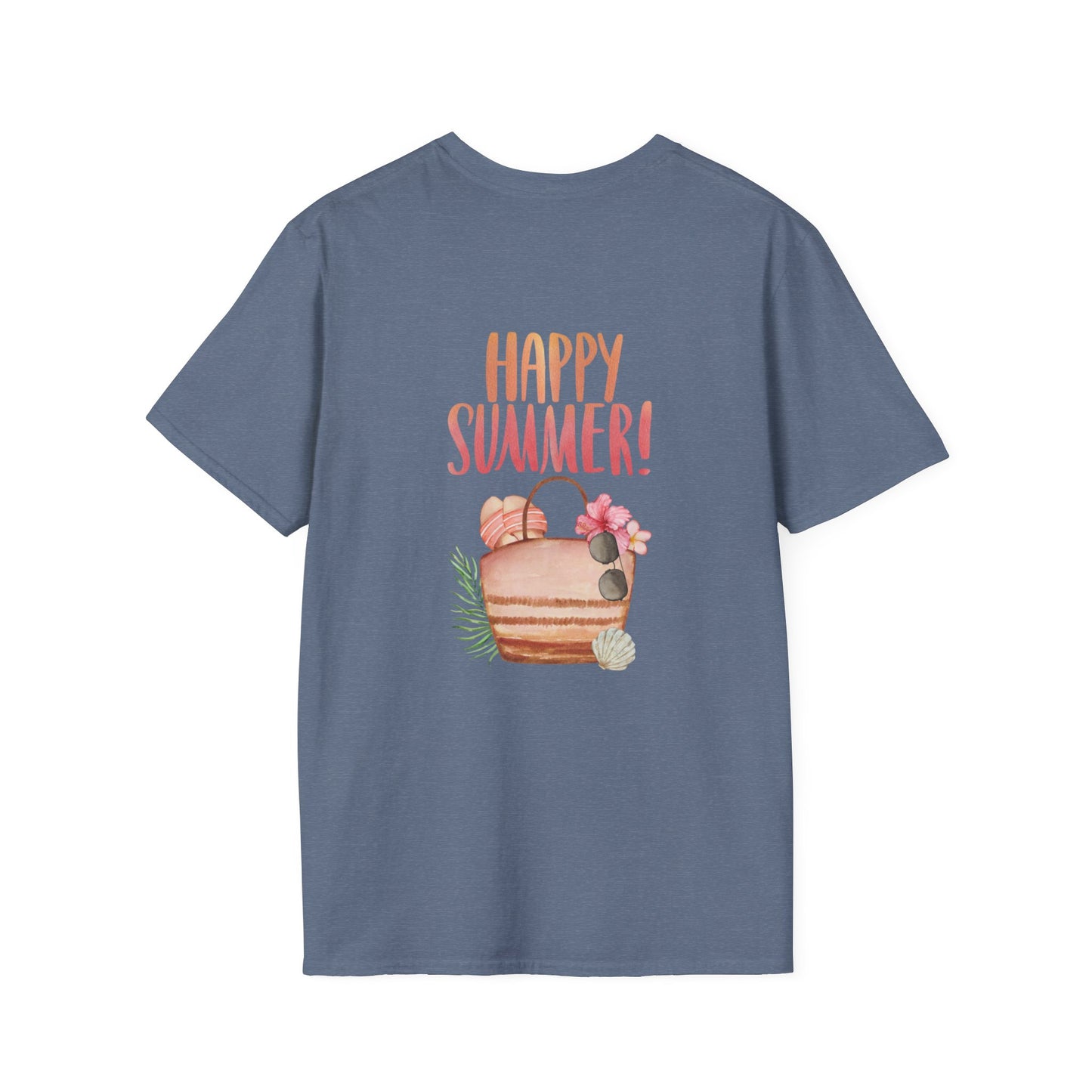 Happy Summer Unisex T-Shirt - Vacation Shirt and Beachwear