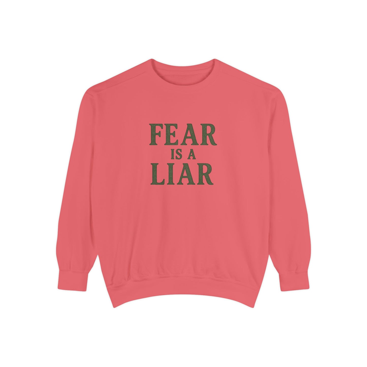 Fear Is a Liar Sweatshirt – Christian Faith Crewneck for Women-The Bougie Pumpkin Boutique - The Bougie Pumpkin Boutique