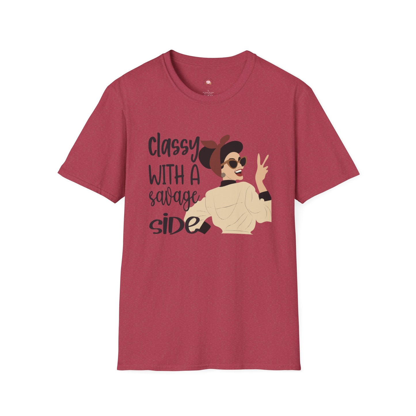 Retro Sassy T-Shirt - Classy with a Savage Side